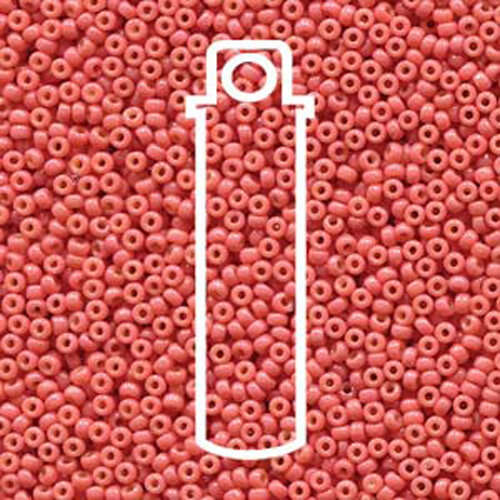 Miyuki 11/0 Rocaille Bead - 11-94464 - Duracoat Opaque Dyed Rose - 8.5gm Tube