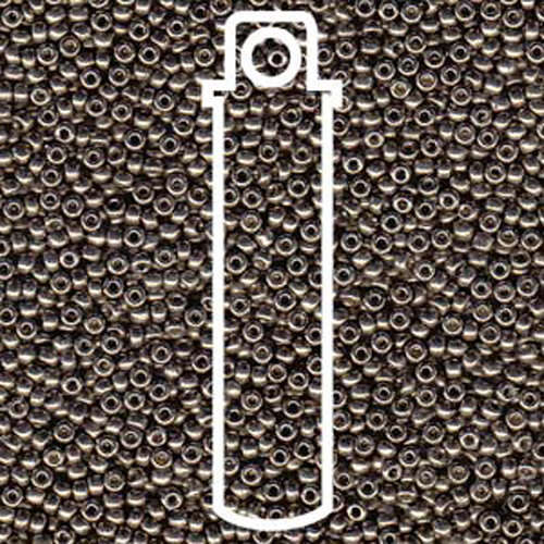 Miyuki 11/0 Rocaille Bead - 11-94222 - Duracoat Galvanized Pewter - 8.5gm Tube
