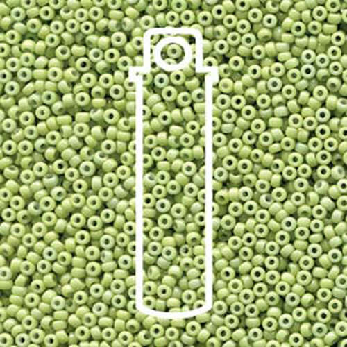 Miyuki 11/0 Rocaille Bead - 11-94473 - Duracoat Opaque Dyed Spring Green - 8.5gm Tube