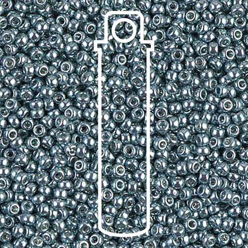 Miyuki 11/0 Rocaille Bead - 11-91059D - Galvanized Dark Blue Grey - 8.5gm Tube
