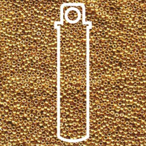 Miyuki 11/0 Rocaille Bead - 11-91053 - Galvanized Yellow Gold - 8.5gm Tube