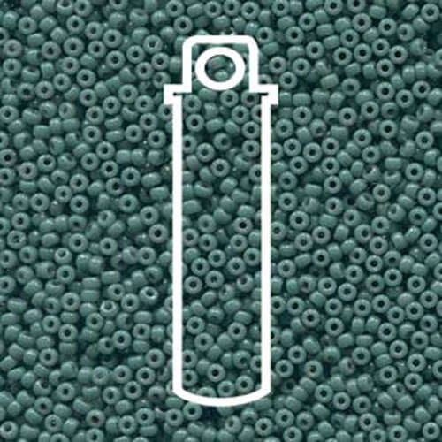 Miyuki 11/0 Rocaille Bead - 11-94481 - Duracoat Opaque Dyed Blue Grey - 8.5gm Tube