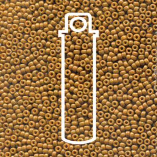 Miyuki 11/0 Rocaille Bead - 11-94459 - Duracoat Opaque Dyed Brown - 8.5gm Tube