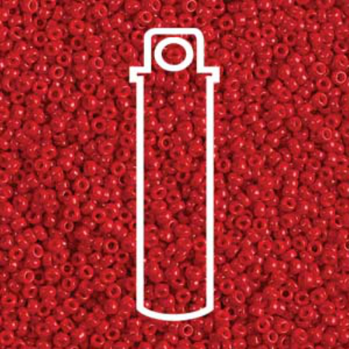 Miyuki 11/0 Rocaille Bead - 11-91684 - Opaque Red - 8.5gm Tube