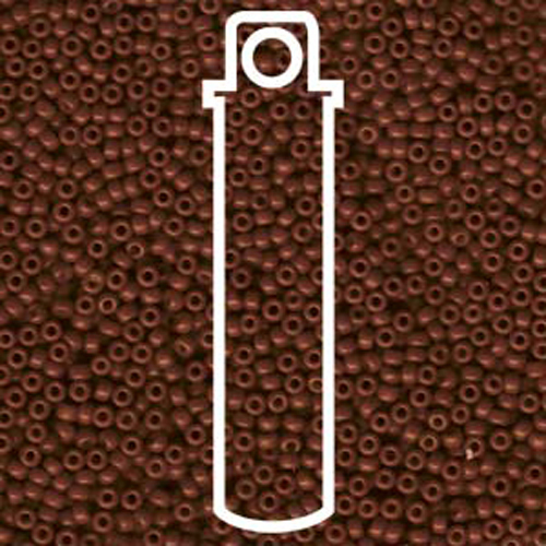 Miyuki 11/0 Rocaille Bead - 11-92044 - Special Dyed Reddish Brown - 8.5gm Tube