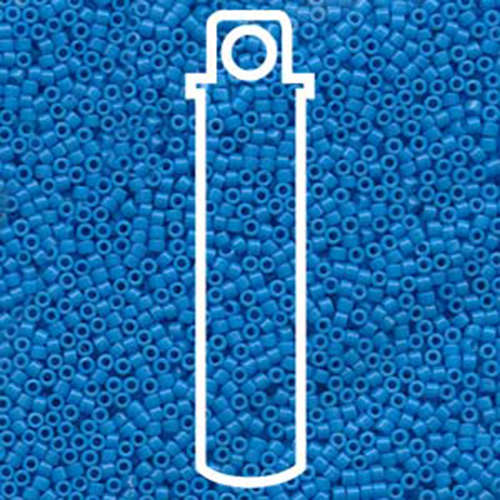 Miyuki 11/0 Delica Bead - DB659 - Opaque Dyed Capri Blue - 7.2gm Tube