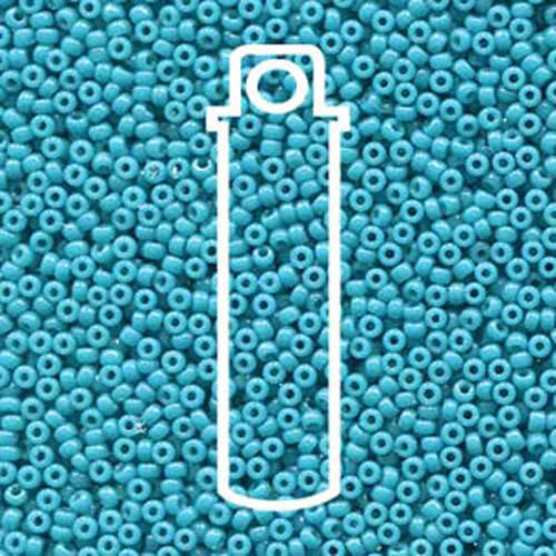 Miyuki 11/0 Rocaille Bead - 11-94483 - Duracoat Dyed Opaque Blue Green - 8.5gm Tube