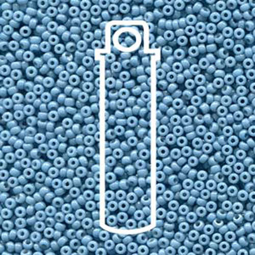 Miyuki 11/0 Rocaille Bead - 11-94482 - Duracoat Dyed Opaque Faded Denim - 8.5gm Tube