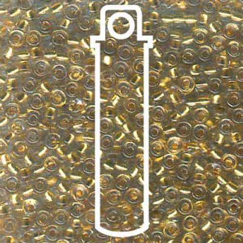 Miyuki 11/0 Rocaille Bead - 11-9195 - 24KT Gold Lined Crystal - 8.5gm Tube