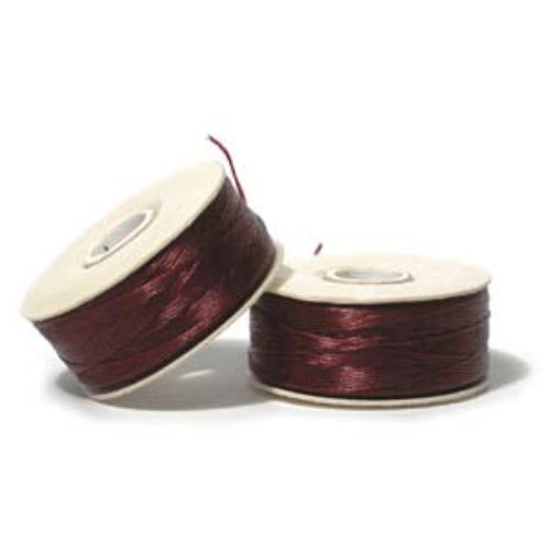 Nymo D (0.30mm) Burgundy - Bobbin - 64 yards / 58m - NYMDBU