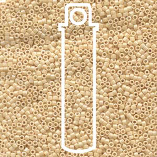 Miyuki 11/0 Delica Bead - DB204 - Luminous Antique Beige - 7.2gm Tube