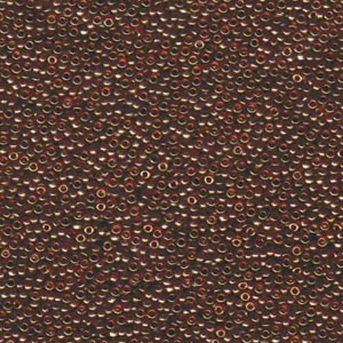 Miyuki 15/0 Rocaille Bead - 15-91882 - Transparent Topaz Gold Luster - 250gm Bag