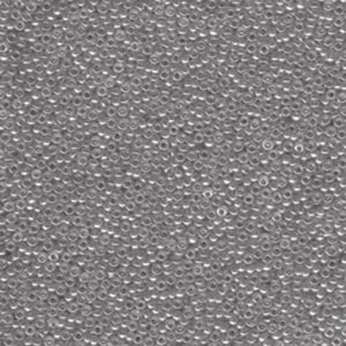 Miyuki 15/0 Rocaille Bead - 15-92444 - Transparent Grey Luster - 250gm Bag