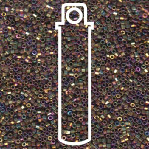 Miyuki 11/0 Delica Hex Cut Bead - DBC0029 - Metallic Golden Iris - 7.2gm Tube
