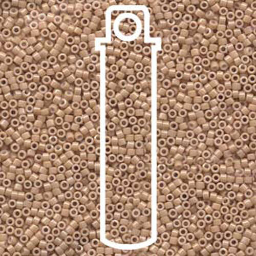 Miyuki 11/0 Delica Bead - DB208 - Opaque Tan - 7.2gm Tube