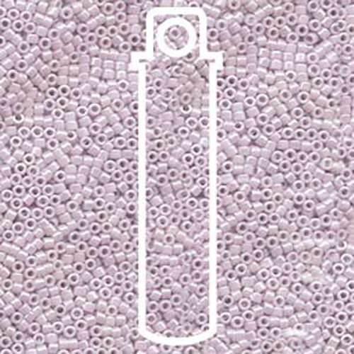 Miyuki 11/0 Delica Bead - DB1243 - Transparent Pink Mist AB - 7.2gm Tube