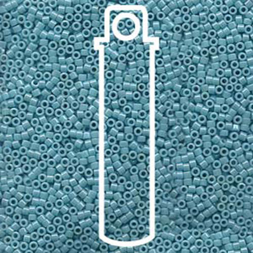 Miyuki 11/0 Delica Bead - DB217 - Opaque Light Aqua Luster - 7.2gm Tube