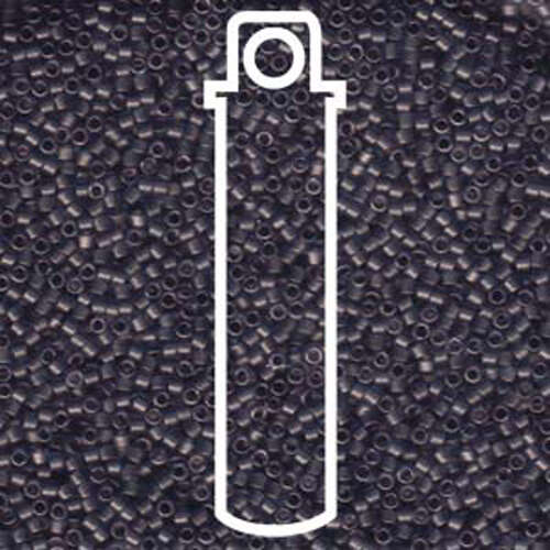 Miyuki 11/0 Delica Bead - DB386 - Matte Transparent Dried Lavender - 7.2gm Tube