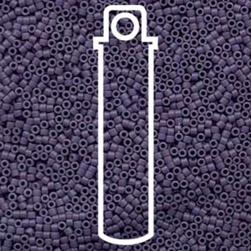 Miyuki 11/0 Delica Bead - DB799 - Matte Opaque Dyed Lavender - 7.2gm Tube