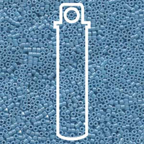Miyuki 11/0 Delica Bead - DB218 - Opaque Light Blue Luster - 7.2gm Tube