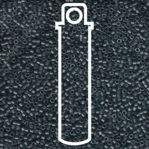 Miyuki 11/0 Delica Bead - DB387 - Matte Transparent Montana - 7.2gm Tube