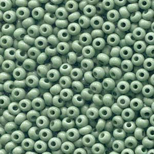 Preciosa 6/0 Rocaille Seed Beads - SB6-03663 - Opaque Jade Sol Gel - 250gm Bag
