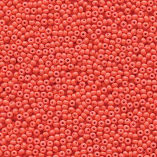 Preciosa 11/0 Rocaille Seed Beads - SB11-09351 - Opaque Coral Sol Gel - 250gm Bag