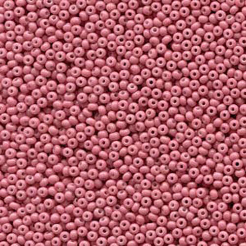 Preciosa 11/0 Rocaille Seed Beads - SB11-03693 - Opaque Pink Coral Sol Gel - 250gm Bag