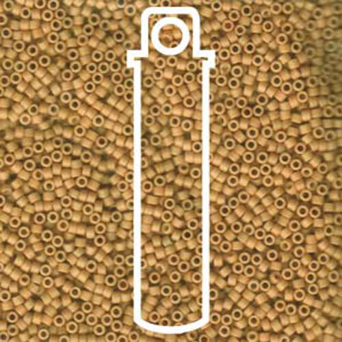 Miyuki 11/0 Delica Bead - DB389 - Matte Opaque Light Terracotta - 7.2gm Tube