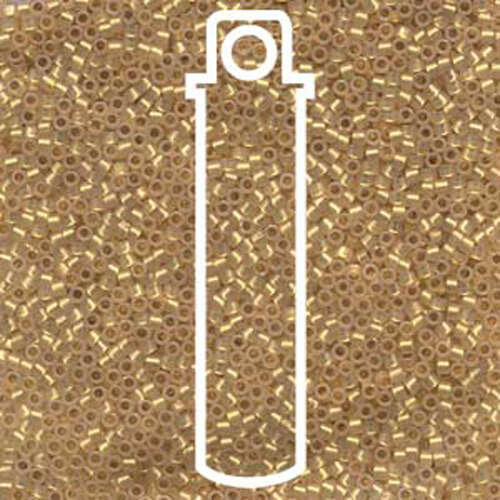 Miyuki 11/0 Delica Bead - DB230 - Lined 24KT Gold / Cream - 7.2gm Tube