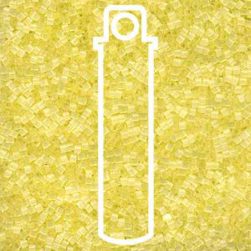 Miyuki 11/0 Delica Bead - DB823 - Light Yellow Silk Satin - 6.5gm Tube