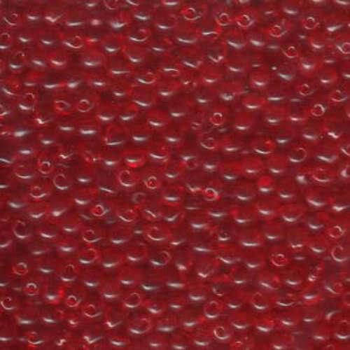 Miyuki 3.4mm Drop Bead - DP-9140 - Transparent Red Orange - 250gm Bag