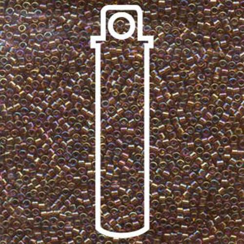Miyuki 11/0 Delica Bead - DB170 - Transparent Topaz AB - 7.2gm Tube