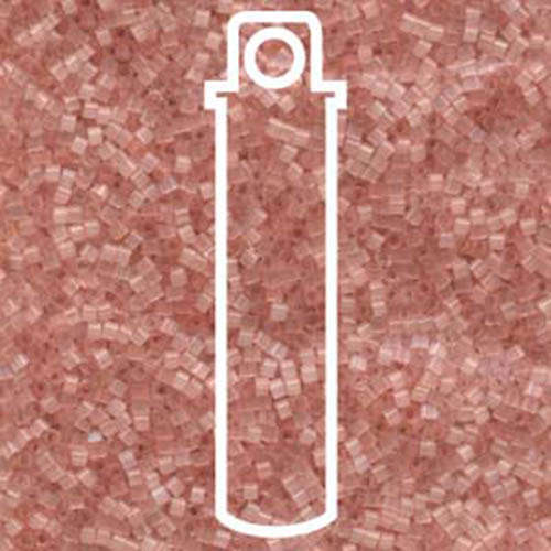 Miyuki 11/0 Delica Bead - DB0825-1 - Salmon Silk Satin - Lead Free - 7.2gm Tube