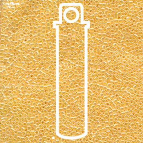 Miyuki 11/0 Delica Bead - DB233 - Crystal Lined Yellow Luster - 7.2gm Tube