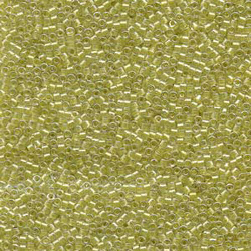 Miyuki 11/0 Delica Bead - DB910 - Sparkling Light Yellow Lined Crystal - 100gm Bag