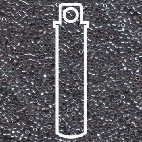 Miyuki 11/0 Delica Bead - DB1486 - Translucent Pale Taupe Luster - 7.2gm Tube