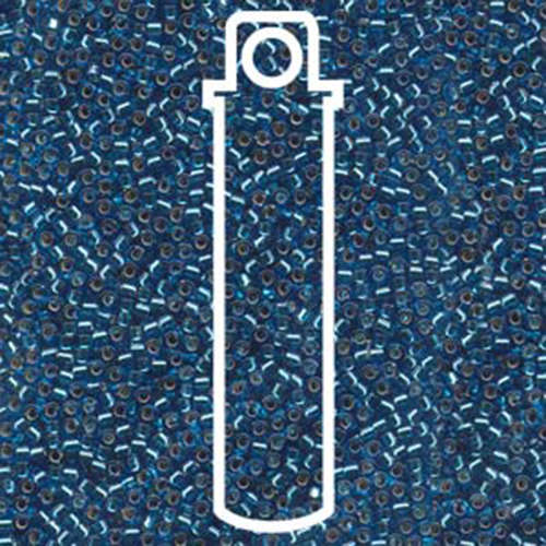 Miyuki 11/0 Delica Bead - DB149 - Silver Lined Aquamarine - 7.2gm Tube