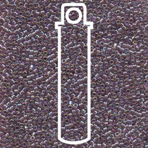 Miyuki 11/0 Delica Bead - DB173 - Transparent Lilac AB - 7.2gm Tube