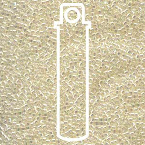 Miyuki 11/0 Delica Bead - DB109 - Crystal Cream AB - 7.2gm Tube