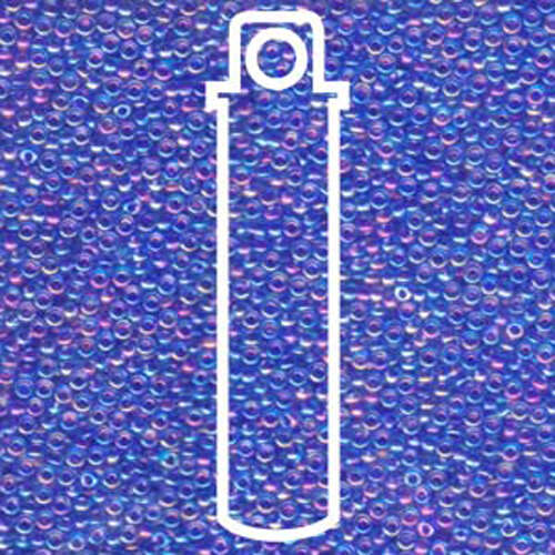 Miyuki 11/0 Rocaille Bead - 11-9353 - Cobalt Lined Sapphire AB - 24gm Tube