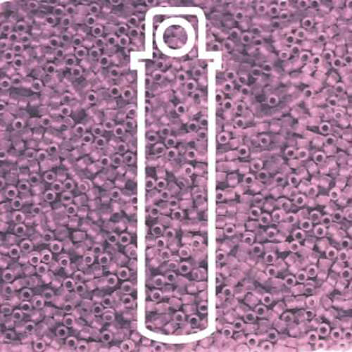 Miyuki 11/0 Delica Bead - DB1264 - Matte Transparent Mauve - 7.2gm Tube