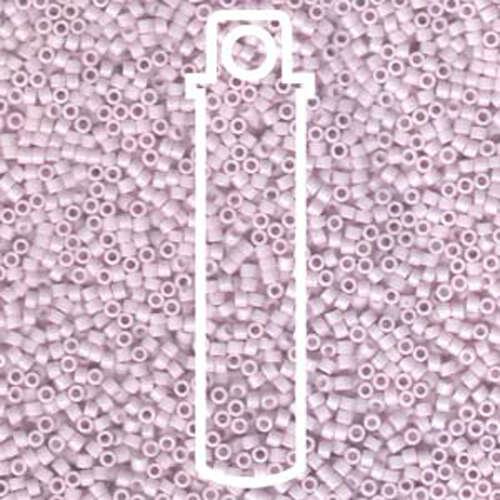 Miyuki 11/0 Delica Bead - DB1494 - Opaque Pale Rose - 7.2gm Tube