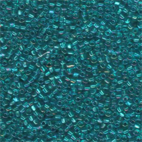 Miyuki 10/0 Triangle Bead - TR10-1822 - Light Blue Lined Teal  - 250gm Bag