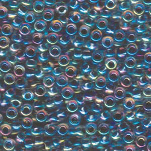 Miyuki 6/0 Rocaille Bead - 6-9283 - Variegated Blue Lined Crystal AB - 250gm Bag