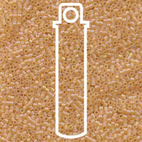 Miyuki 11/0 Delica Bead - DB852 - Matte Cantalope AB - 7.2gm Tube