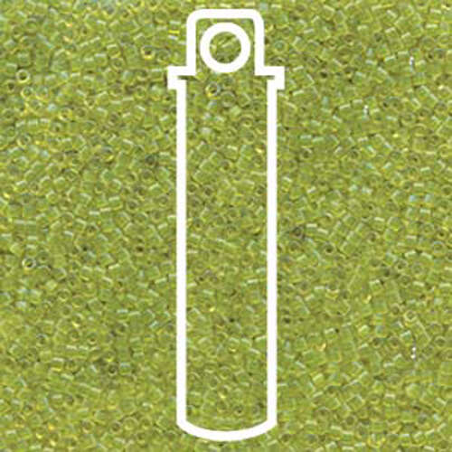 Miyuki 11/0 Delica Bead - DB1106 - Transparent Lime - 7.2gm Tube