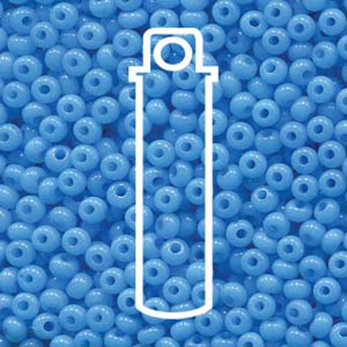 Preciosa 6/0 Rocaille Seed Beads - SB6-02634 - Aqua Opal Sol Gel - 24gm Tube