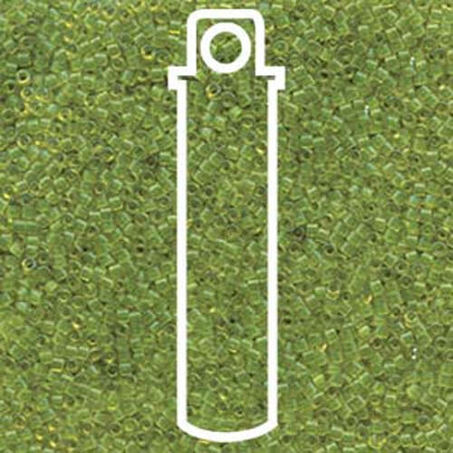 Miyuki 11/0 Delica Bead - DB1107 - Transparent Olive - 7.2gm Tube