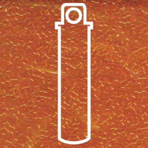 Miyuki 11/0 Delica Bead - DB703 - Transparent Orange - 7.2gm Tube